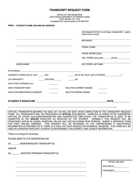 grantham university transcript request.